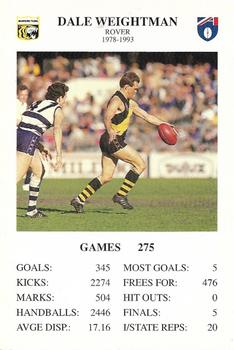 1994 The Great Footy Card Game #NNO Dale Weightman Front